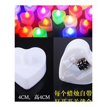 Electronic candle romantic birthday proposal arrangement creative supplies courtship confession scene artifact love heart-shaped LED light