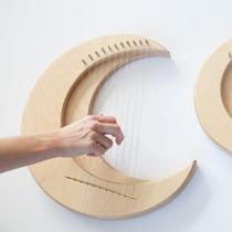 New product Zhuang Sheng Mengdie crescent piano luna small konghou moon Laiya piano childrens mini harp lyre