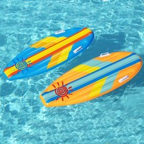 Surfboard novice single skateboard water inflatable floating row multi-person childrens party board swimming ring can sit in the water airship