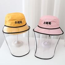 Baby anti-droplet hat female autumn foreign spring baby mask boy fisherman male Princess transparent shade epidemic