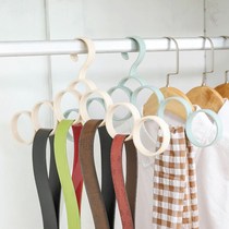 Wrap rack storage artifact belt stockings home new simple tide silk scarf hanger ring ring ring ring collar tie frame