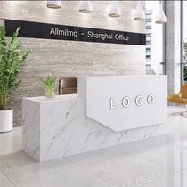 Front desk reception desk simple modern atmosphere paint desk cash register desk reception table creative bar company front desk
