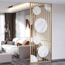 Nordic Light Extravagant Partition Screen Small Family Living Room Entrance Shielded Screen Restaurant Office Metal Decoration Genguan