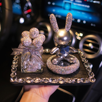 2022 new on-board pendulum upscale insert drill rabbit perfume car personality creative car Aroma Lavender