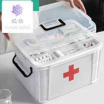  Medical play box Household small medicine box Family medicine box Household multi-layer childrens emergency large-capacity medicine storage