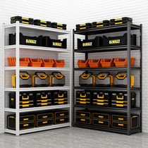 Warehouse storage shelves Storage household floor shelves Supermarket multi-layer angle steel thickened multi-function display shelves