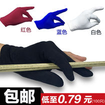 Billiards gloves exposed fingers three-finger gloves playing billiards thick gloves all men and women left and right general gloves
