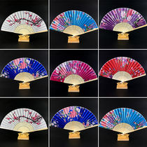 Wine plate decoration plate decoration fan salmon sachet boat flower bamboo bone fan waterproof shape fan cooking