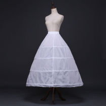 Petticoat extended super large bridal dress performance 5 steel 3 gauze ring adjustable zipper skirt