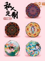 Custom tambourine diy kindergarten children dance tambourine orff professional percussion Xinjiang hand beat drum red