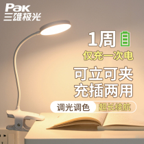 Sanxiong Aurora clip-on eye protection learning special lamp bedside dormitory students reading charging clip lamp