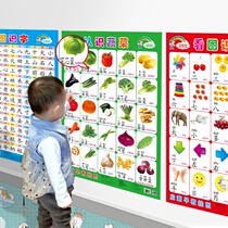 Baby big wall chart baby early childhood education digital wall picture look at the picture literacy cognitive object map full set l