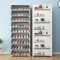 (Zipper) Multi-layer simple shoe rack dormitory home panoramic dustproof belt cloth shoe cabinet storage cabinet