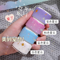 This study cloud adhesive tape handbill stickers cute wavy line hands account material 3 m and paper glue roll 5m handmade girls heart Alien View Border scene collage base paper gradient colored rubberized rubberized rubberized rubberized fabric