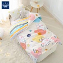 Childrens kindergarten quilt cover Single quilt cover 1 2m1 5 m baby quilt cover pure cotton quilts customised by single cushion cover