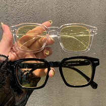 Square sunglasses small frame Joker Ocean film Korean version mens simple sunglasses female summer color retro fashion tide