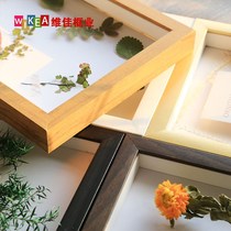 Dried flower photo frame setting table hollow three-dimensional specimen diy hanging wall A4 display frame mounting picture frame with roses