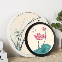 Modern minimalist round photo frame Chinese living room 6 inch 8 10 inch creative wall frame framing embroidery handmade diy