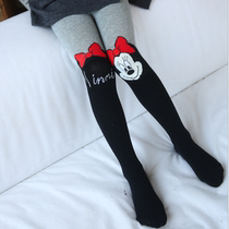 Girls pantyhose Spring and Autumn Thin Cotton Baby Big PP Wear one-piece stockings Childrens medium and thick leggings