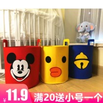 Fabric dirty clothes basket basket home folding dirty clothes storage basket childrens toys storage bucket cute cartoon extra large size