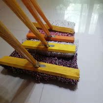 Cotton yarn wooden mop cotton thread household old-fashioned mop dust push mop factory property water absorption ordinary large cotton