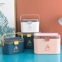 Family medicine box multifunctional household first aid kit multi-layer large capacity student dormitory medicine storage box