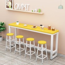 Round corner anti-collision wall bar table home small bar table long table narrow table simple coffee milk tea table bar table