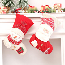 Christmas Socks Gift Bags Children Gift Santa BIG PENDANT CHRISTMAS GIFT BAGS KINDERGARTEN DECORATIONS