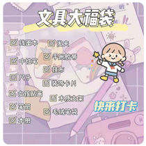 Stationery blind box value learning gift package set girls hand account pen bag Primary School students creative prize gifts