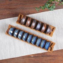 Tea cup rack tea set storage rack folding drying cup rack Douli cup drain build cup rack zero kung fu tea set