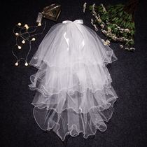 Korean-style Aestheon bridal yarn wedding yarn fixed bead pearl yarn license net red travel photo holiday studio