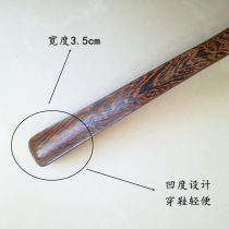 Chicken winged Wood shoes pull out solid wood extended handle does not bend over to carry shoes Steelers shoestring length 70 wearing shoes artifact