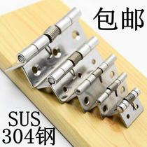 304 stainless steel spring rebound wooden box 304 hinge mini hinge automatic stainless steel return closing small loose leaf