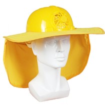 Solar fan safety helmet Site Anti-smashing sunscreen Breathable Shade helmet Summer charging construction Anti-smashing helmet