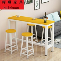 Wall bar table simple home dining table Living Room bar long table high table modern milk tea coffee table narrow B