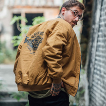 American retro baseball uniforms AMicha Tooling Cotton Coat Jacket Made Old Military Jacket Day Series Big Code Male And Female Tide