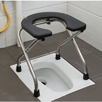 Toilet chair for the elderly pregnant womens toilet simple foldable household squat and mobile toilet seat female toilet stool