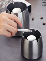 Non-embroidered steel atmospheric restaurant ash Cup iron practical vertical ashtray Internet cafe outdoor bar outdoor desktop