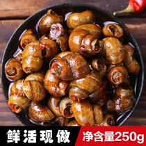 Spicy fried snails 250g instant screw meat seafood snacks snails mud snails fresh cooked spicy snails