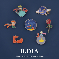 The little princes peripheral bra needle cute Japanese cartoon joint chest ornament couples birthday present Fox emblem