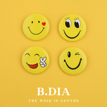 Services for you the work card smile chest badge pin-style waiter hang employee number-plate bra needle