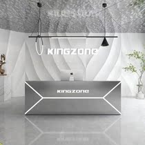 Dance studio front desk simple modern sense of technology sense stainless steel bar clothing store barber shop personalized cash register company