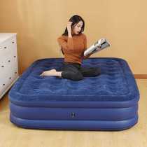 Air mattress bed inflatable mattress hit the floor single lunch break bed home inflatable folding bed net red thickened air mattress