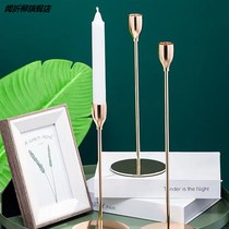 Nordic Ins Candleholder Pendulum with golden light Extravagant Wax Candlelit Candlelight Home Western Dining Romantic Wedding Candle Light Dinner Props