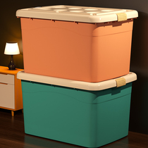 Storage box household seasonal clothes dressing box wardrobe storage plastic box large capacity clothing basket moving box