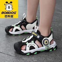 Babu Bean Baotou Boy Sandals 2022 Summer New Soft Bottom Anti-slip CUHK Boy Boy Beach Shoes