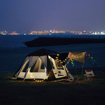 Outdoor camping increase double anti-rain sun shade multiplayer home bedroom automatic su kai tent