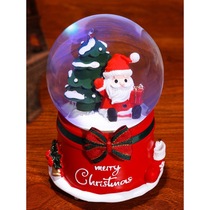 Valentines Day Children Snowflake Christmas Eve Santa Claus Crystal Ball Music Box Little Girl Birthday Music Box