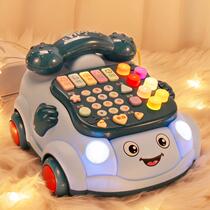 Childrens phone toy mobile phone 1 year old one 2 girl baby puzzle early education multifunctional baby simulation landline boy