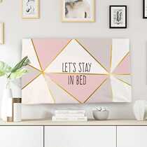 Fabric TV Hood dust cover hanging LCD 55 inch 50 curved cover 65 European TV set wall hanging